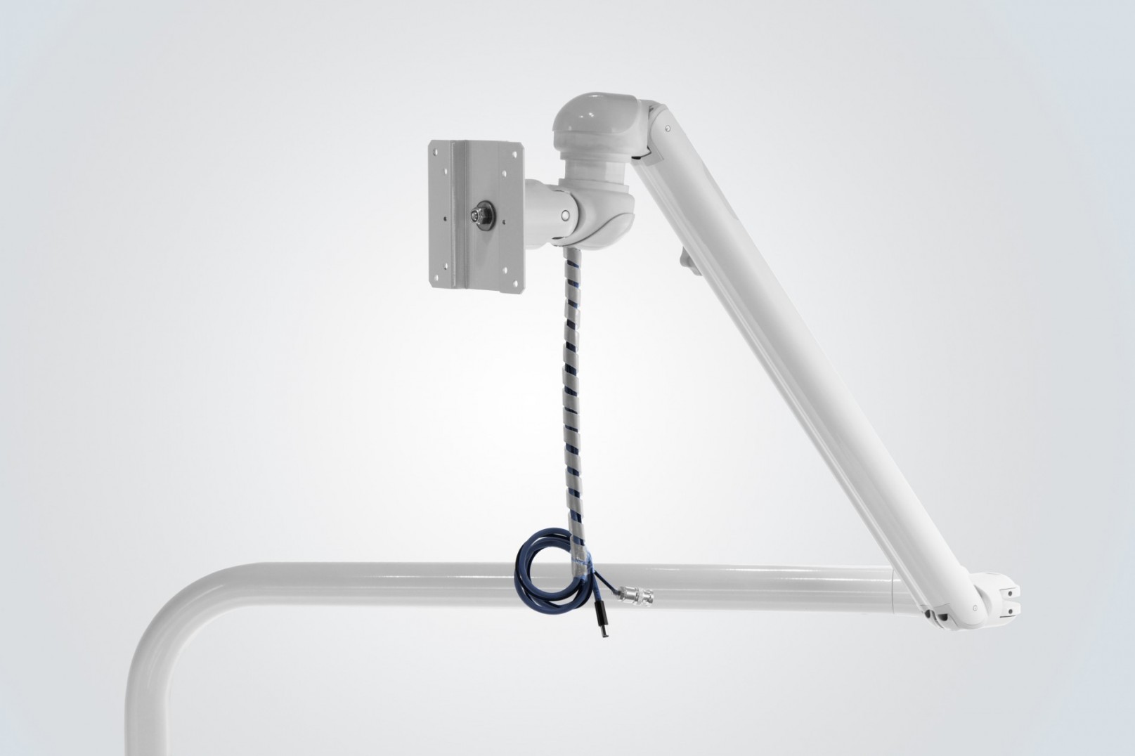 Monitor arm for floor installation